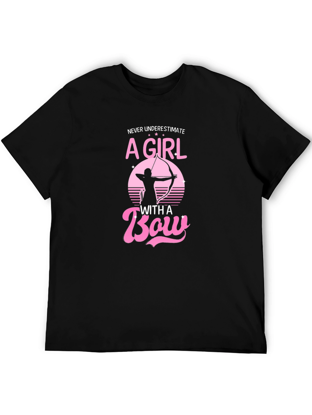 Girl with a Bow T-Shirt - Archery Graphic Tee