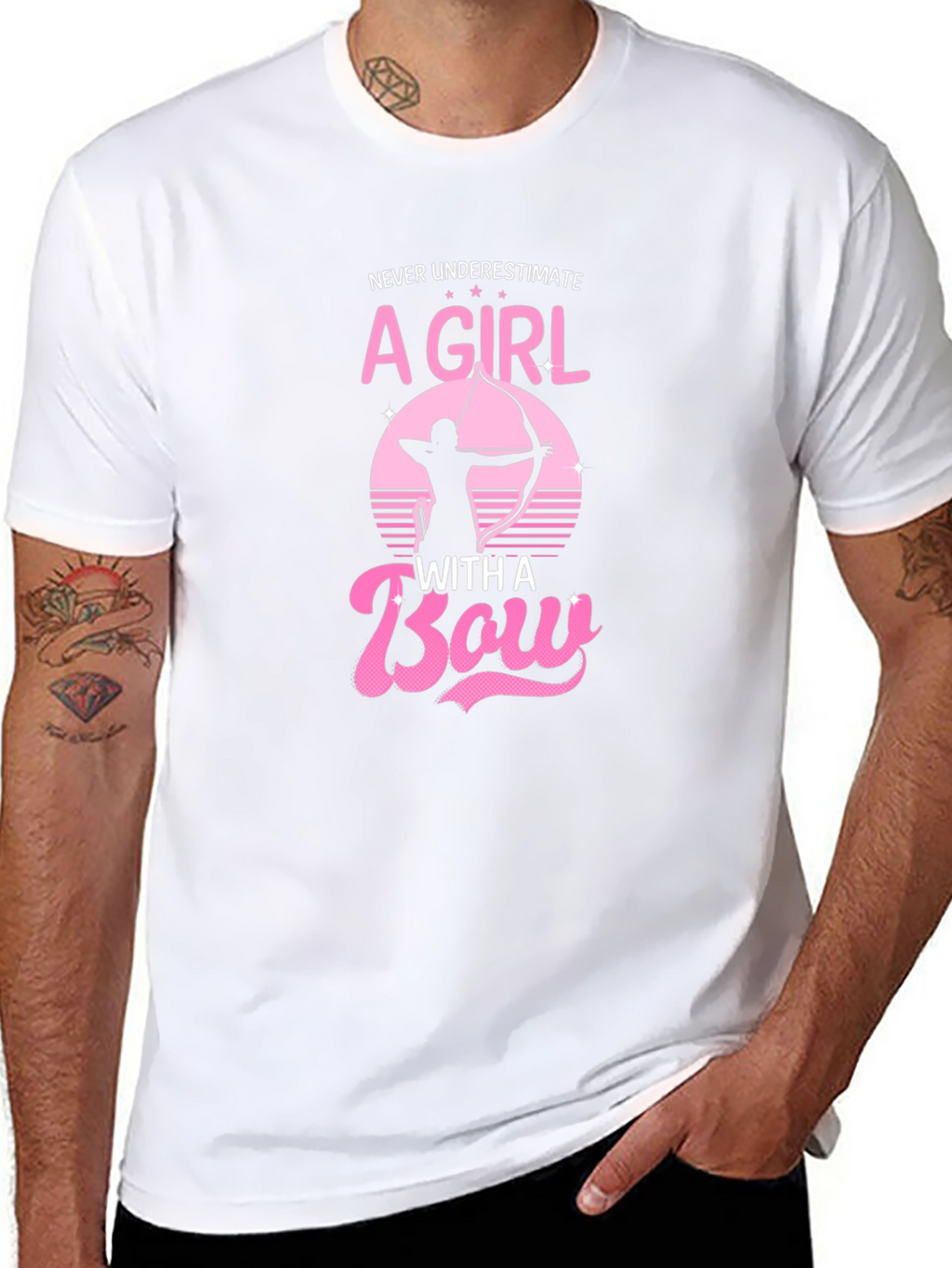 Girl with a Bow T-Shirt - Archery Graphic Tee