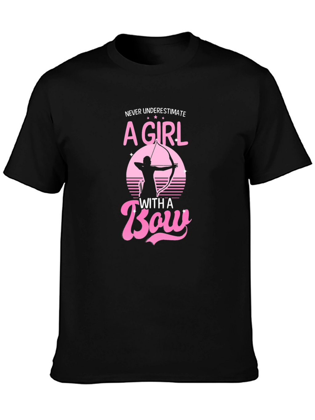 Girl with a Bow T-Shirt - Archery Graphic Tee