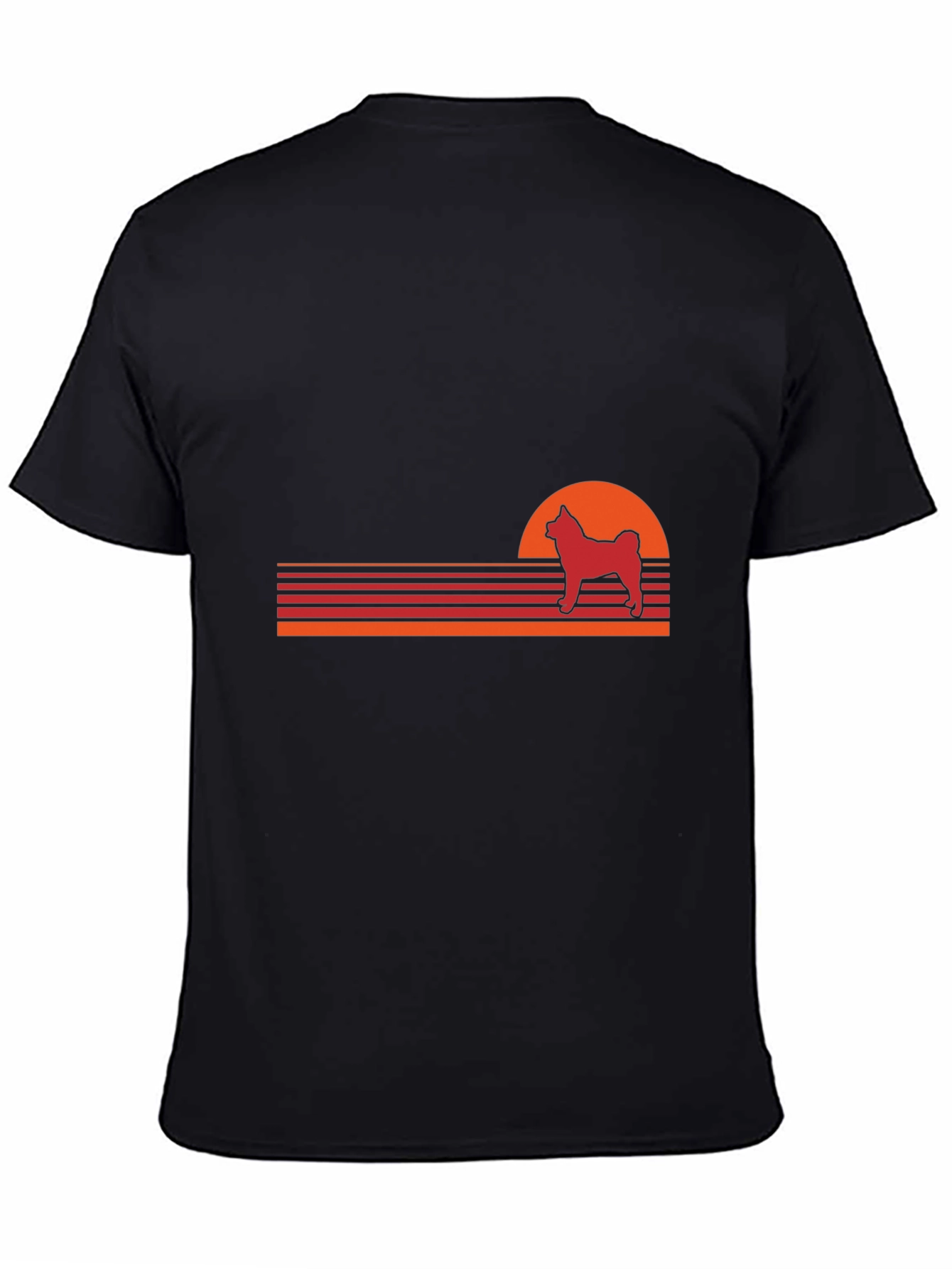 Retro Dog Sunset T-Shirt - Vintage Style Pet Lover Tee