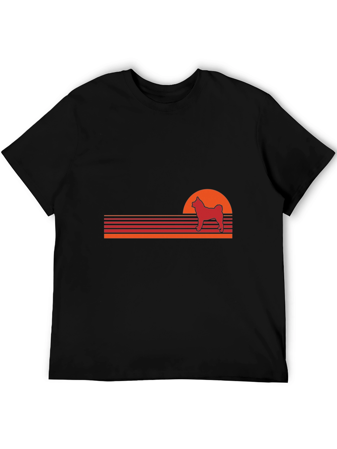 Retro Dog Sunset T-Shirt - Vintage Style Pet Lover Tee