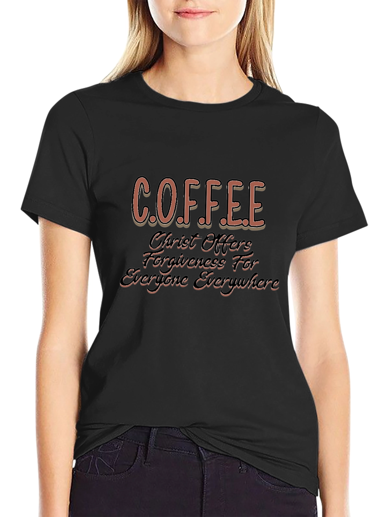 Coffee Christ Offers Forgiveness T-Shirt