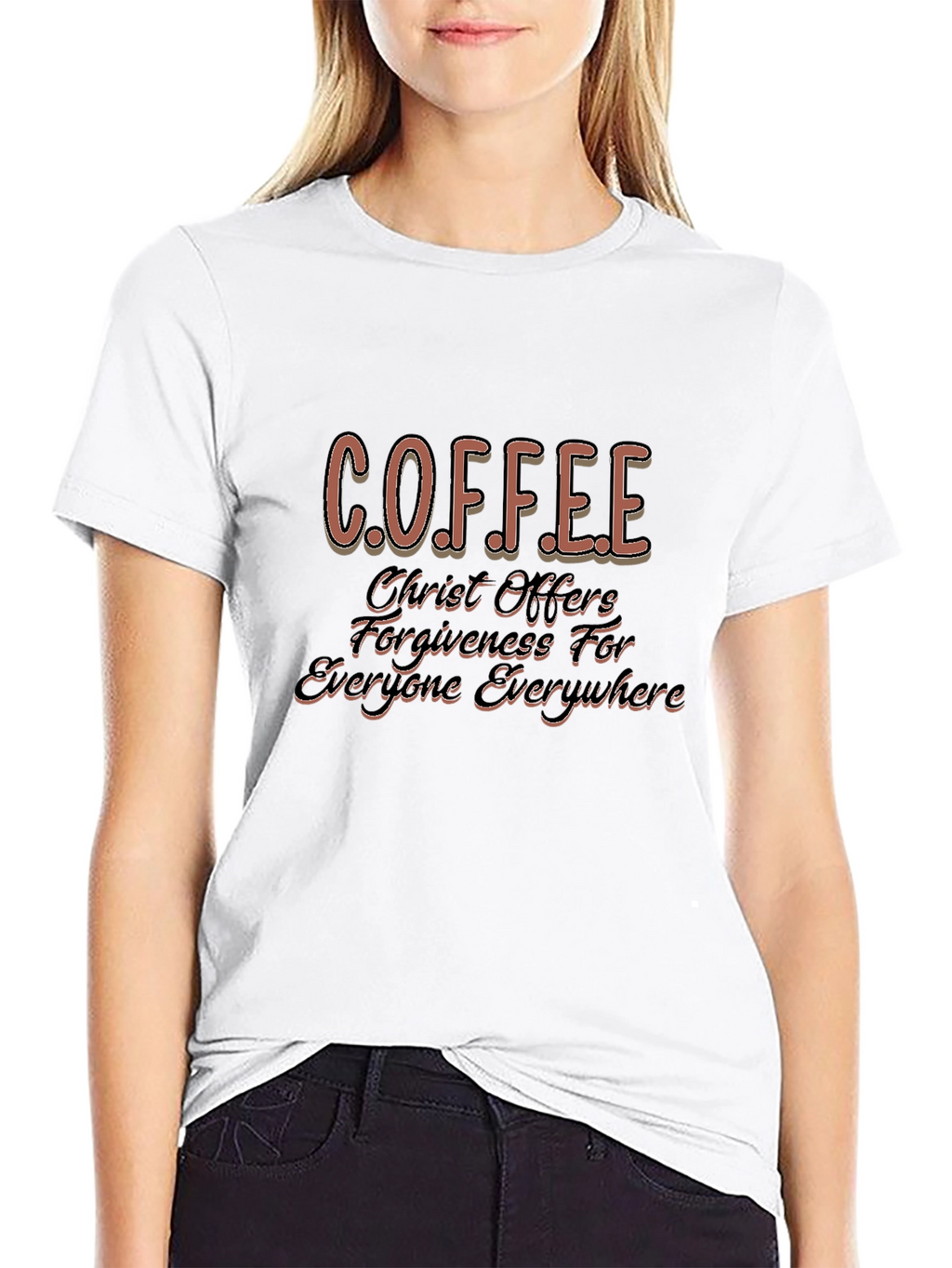 Coffee Christ Offers Forgiveness T-Shirt