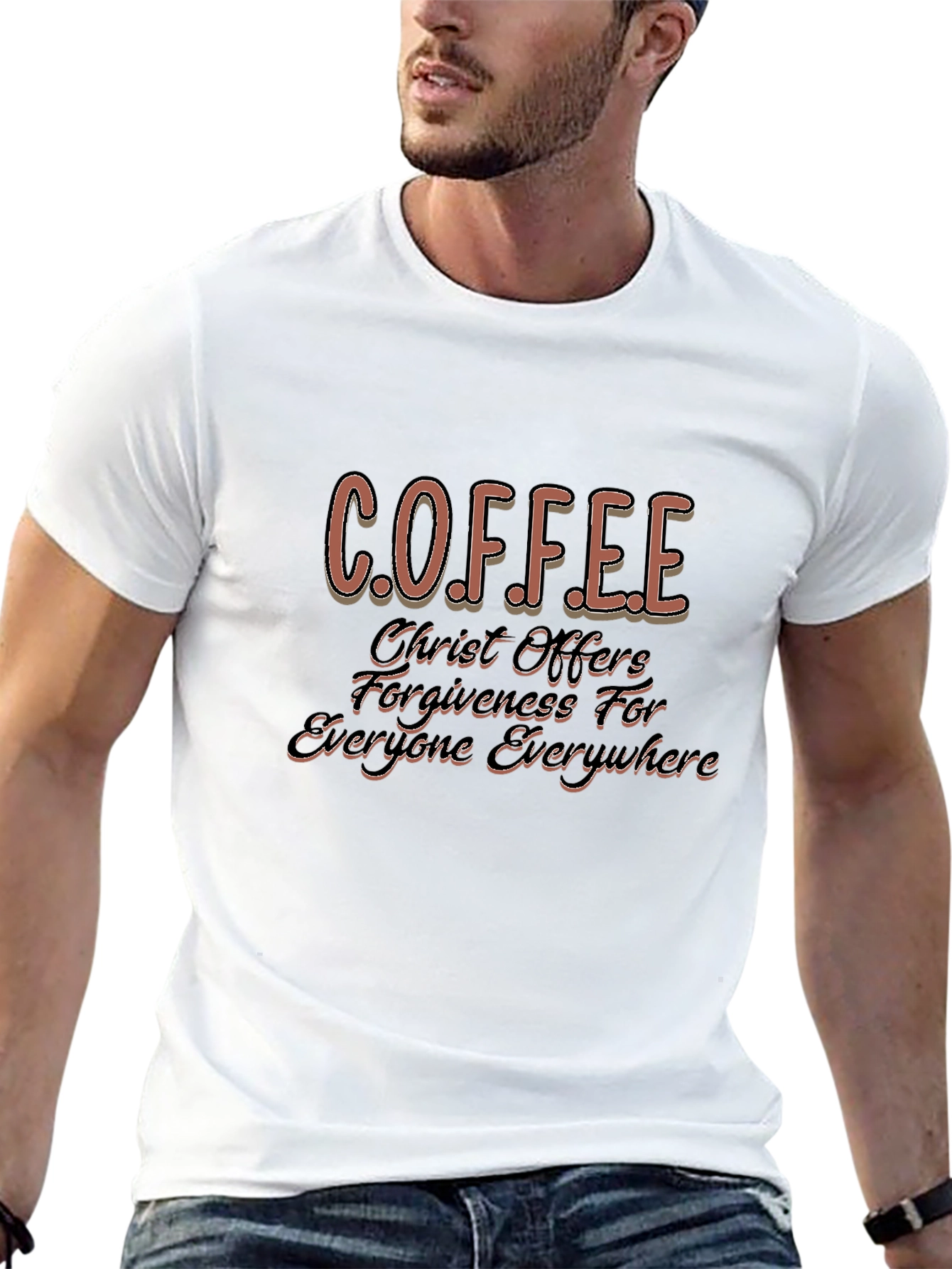 Coffee Christ Offers Forgiveness T-Shirt