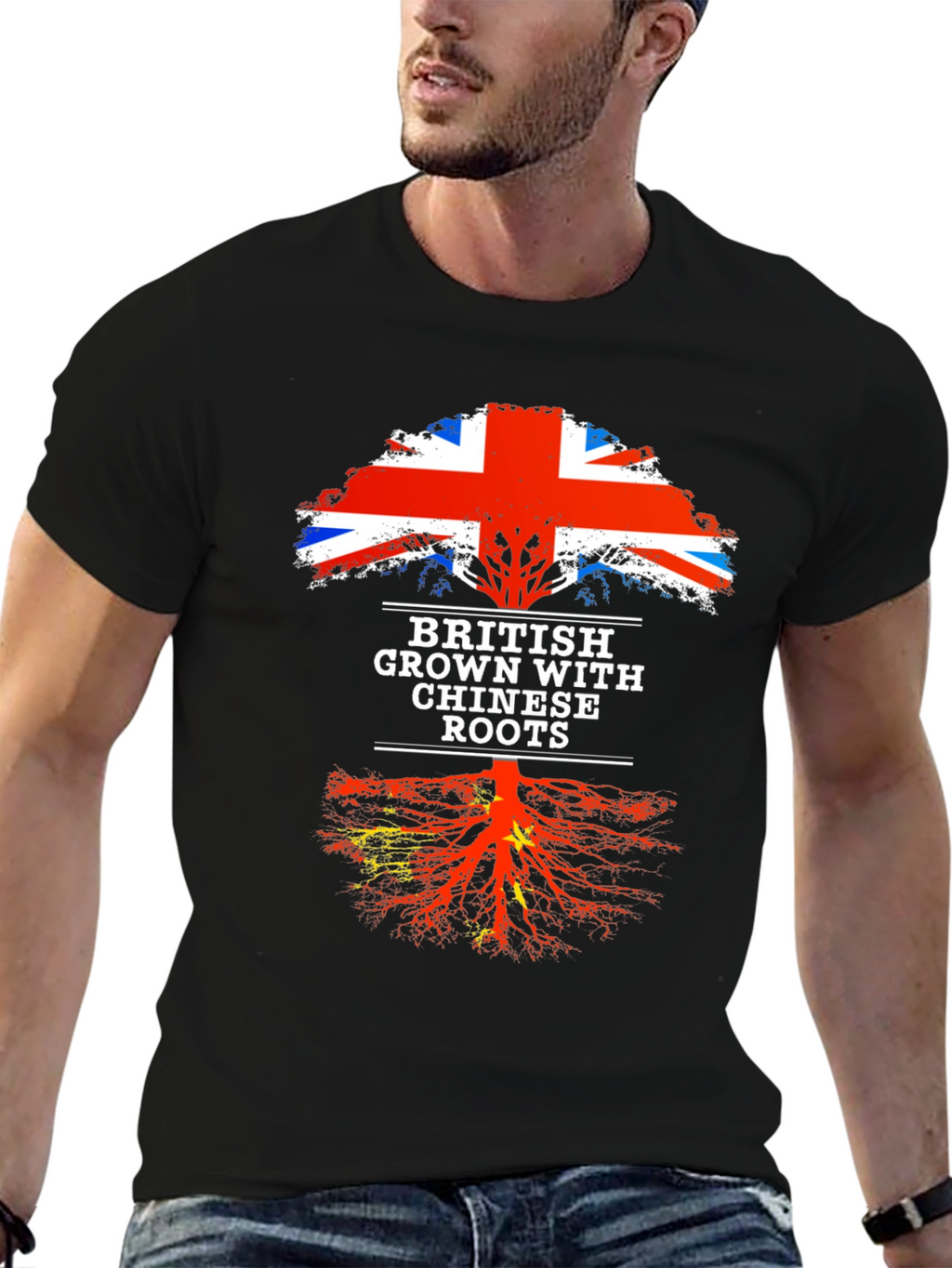 British Grown with Chinese Roots T-Shirt