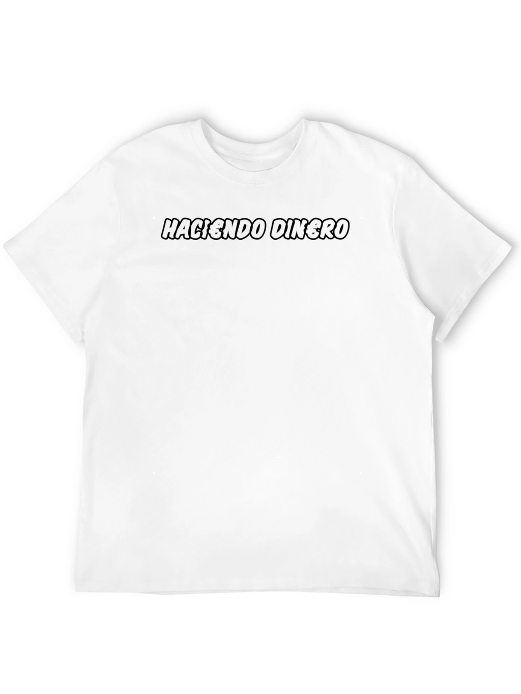 Haciendo Dinero Black T-Shirt Crew Neck Casual Tee