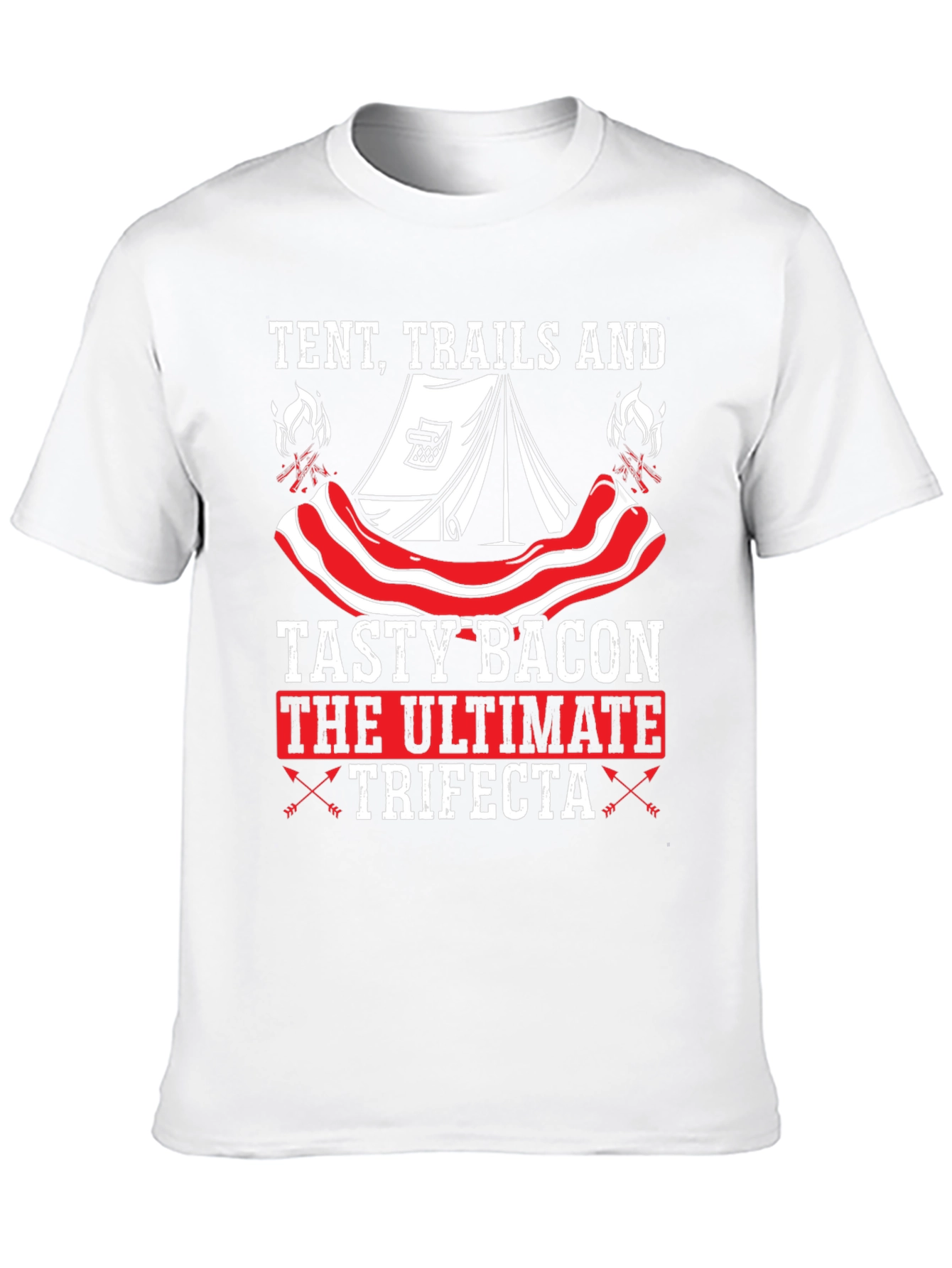 Tent Trails and Tasty Bacon T-Shirt