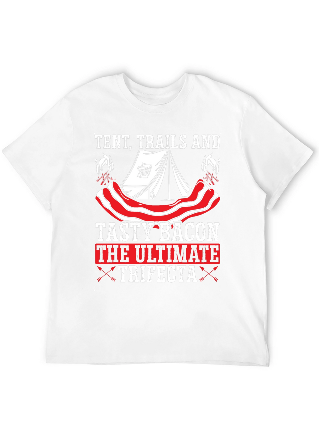 Tent Trails and Tasty Bacon T-Shirt