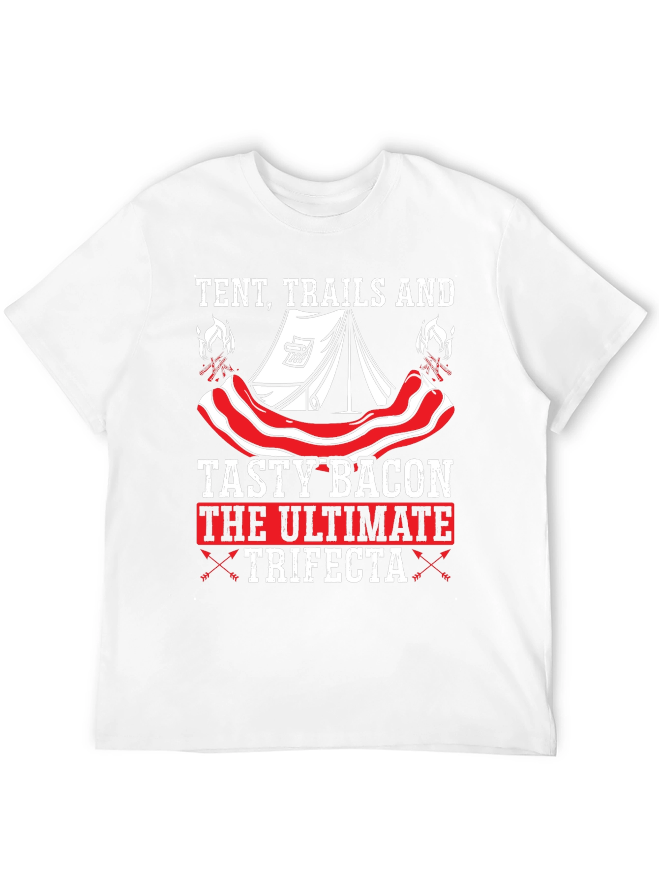 Tent Trails and Tasty Bacon T-Shirt