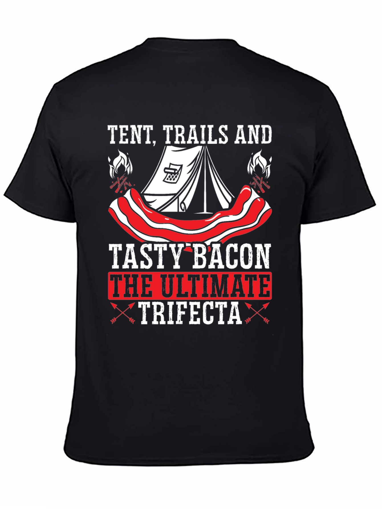 Tent Trails and Tasty Bacon T-Shirt