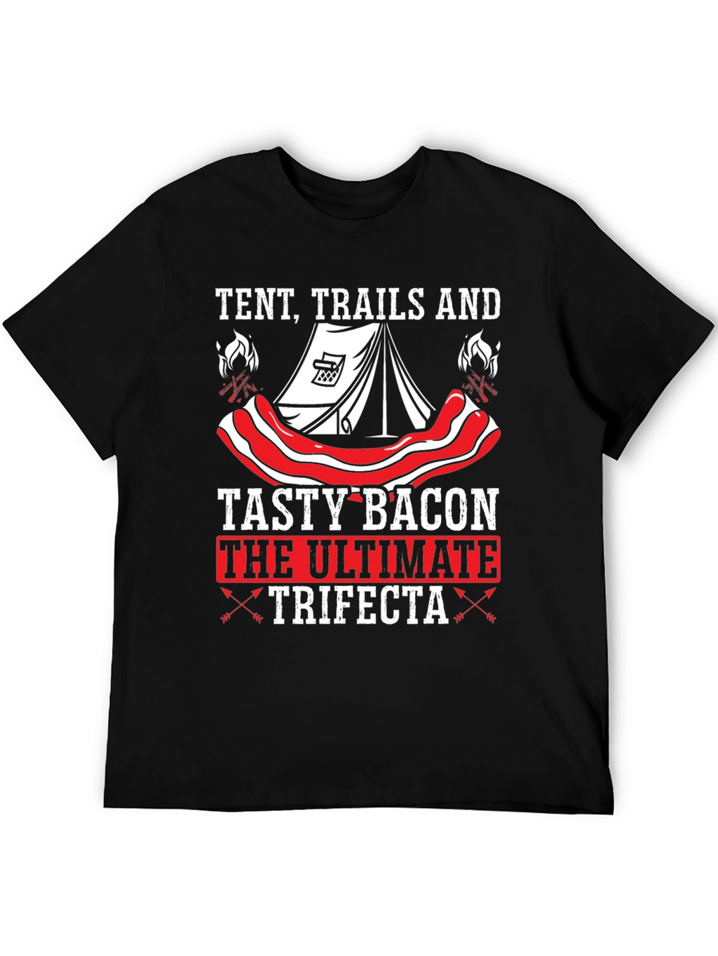 Tent Trails and Tasty Bacon T-Shirt