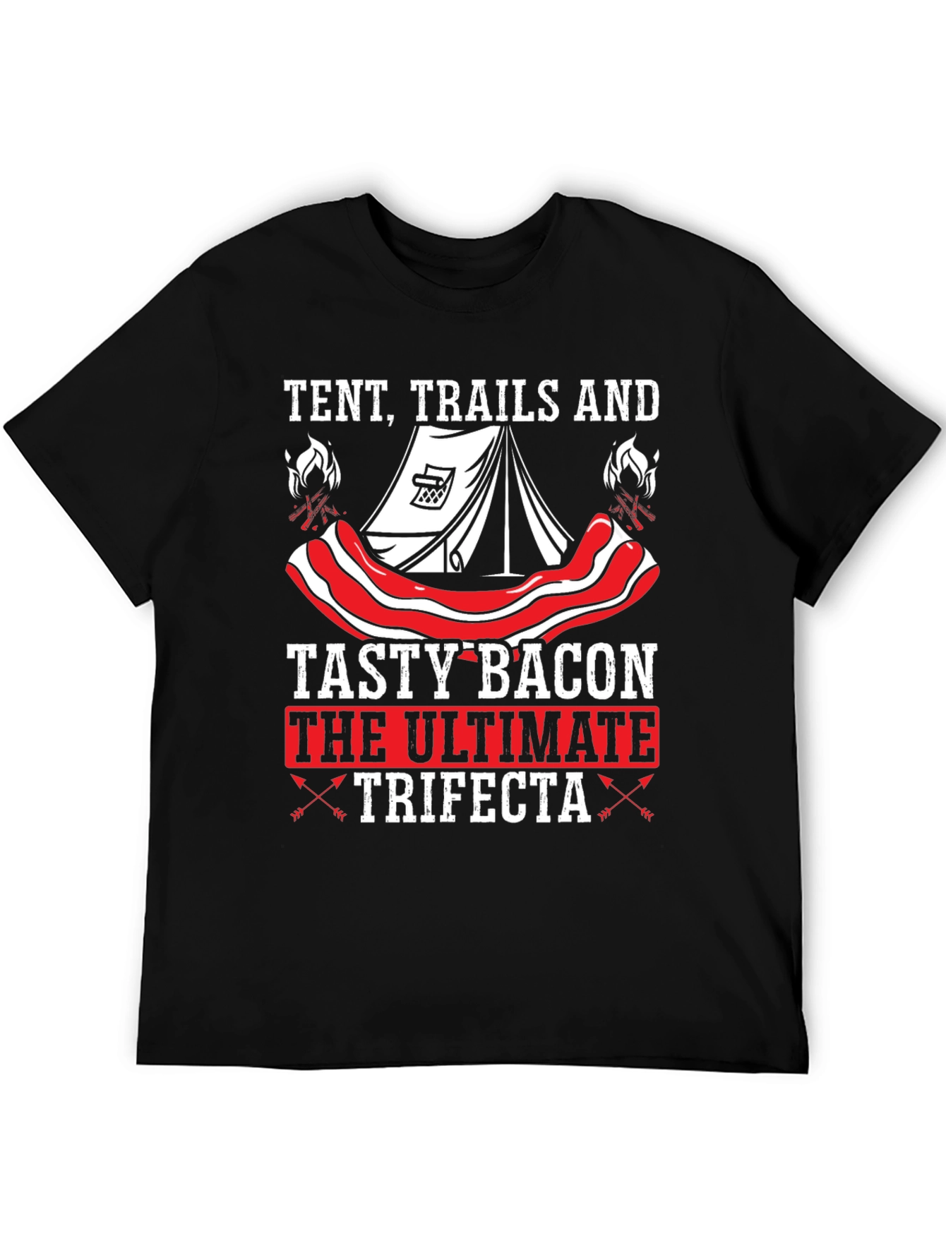 Tent Trails and Tasty Bacon T-Shirt
