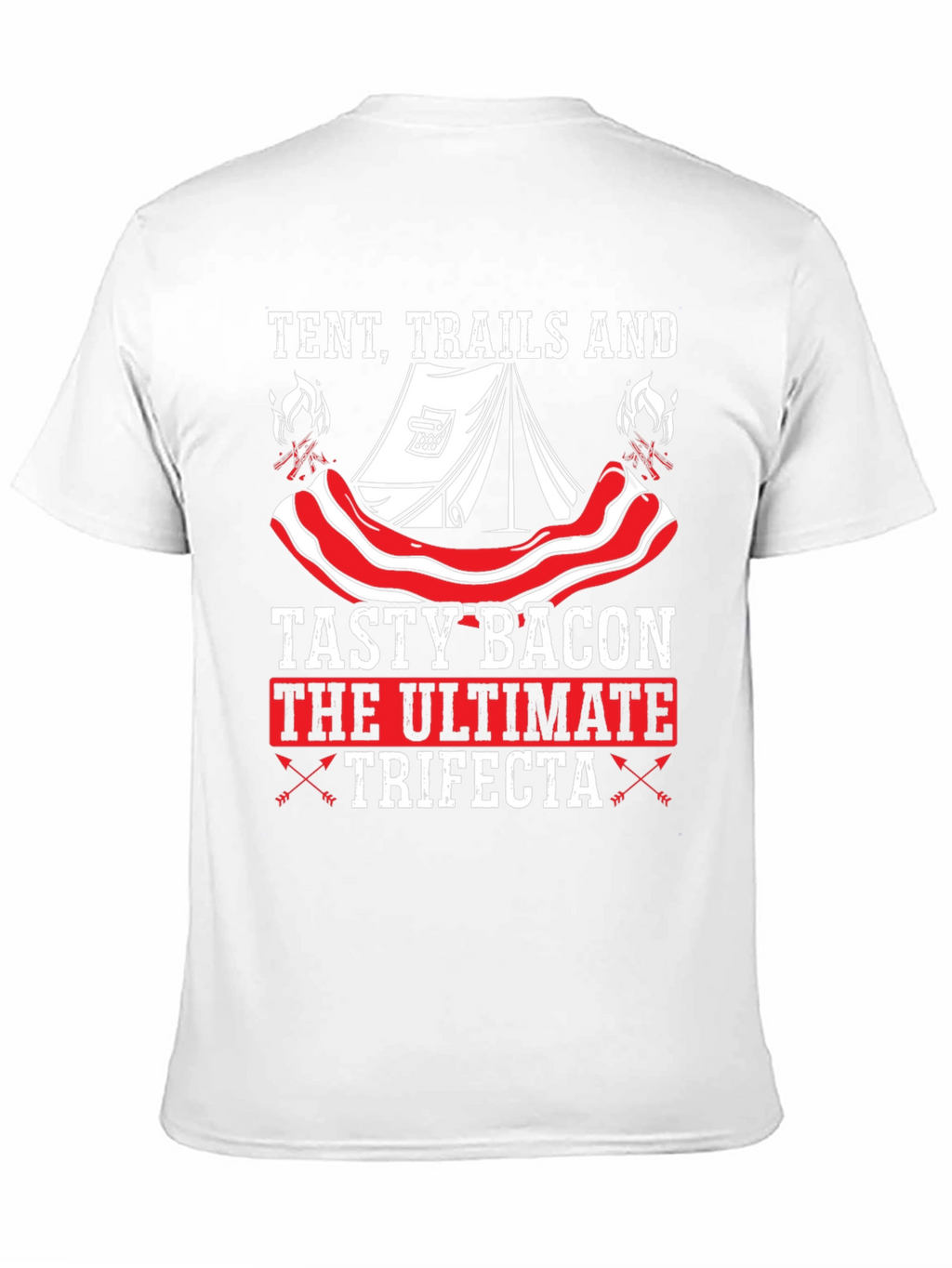Tent Trails and Tasty Bacon T-Shirt