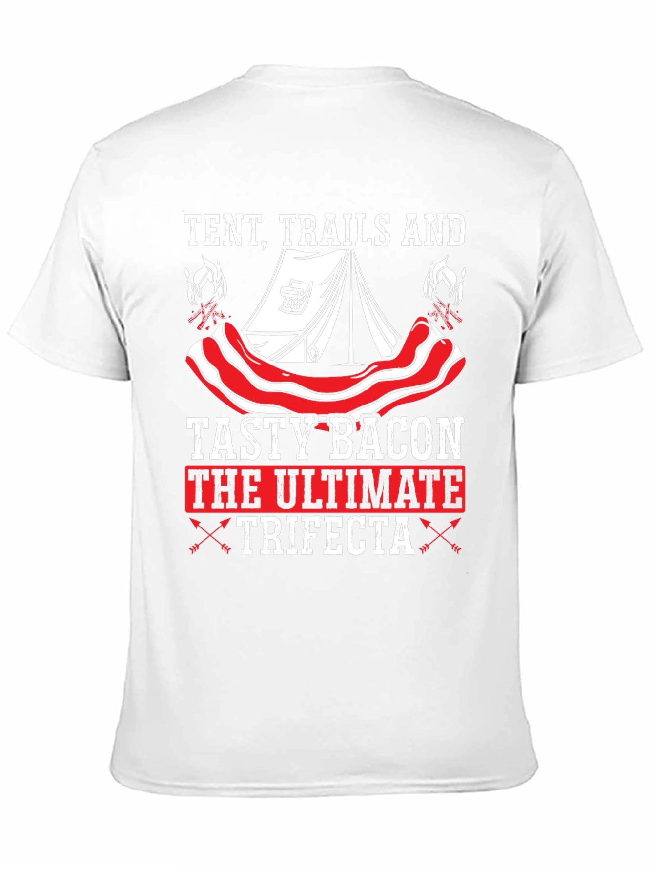 Tent Trails and Tasty Bacon T-Shirt