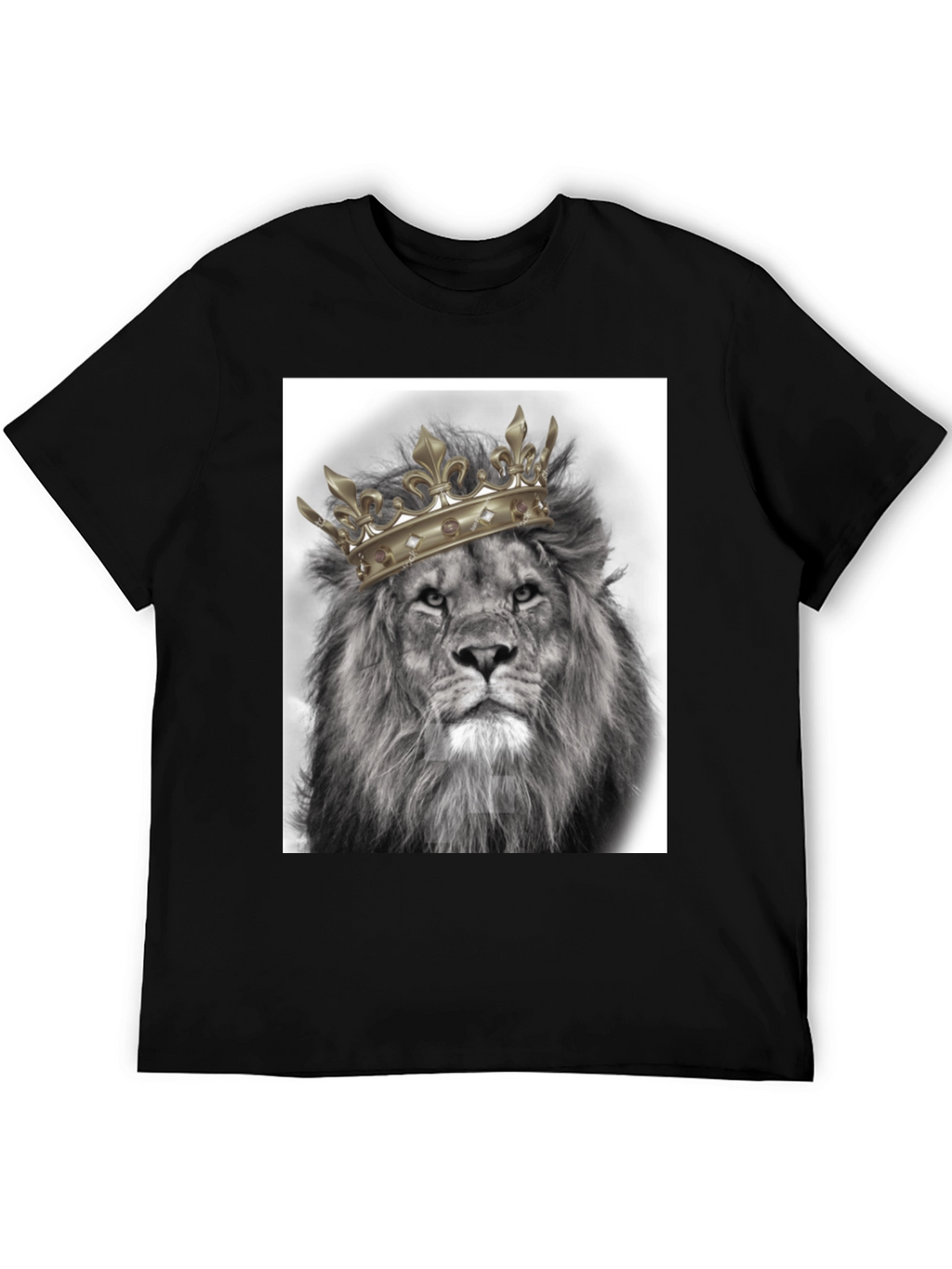Lion King Graphic Tee - Black Cotton T-Shirt