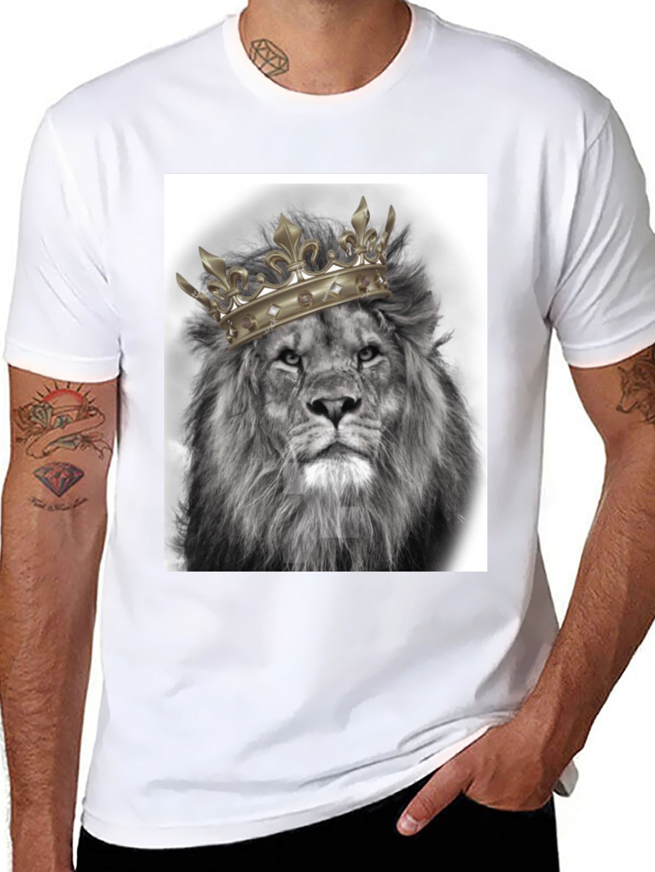 Lion King Graphic Tee - Black Cotton T-Shirt