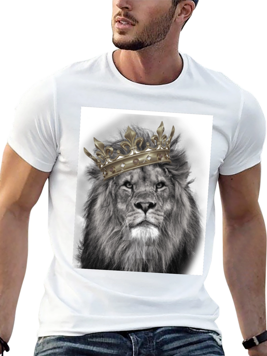 Lion King Graphic Tee - Black Cotton T-Shirt