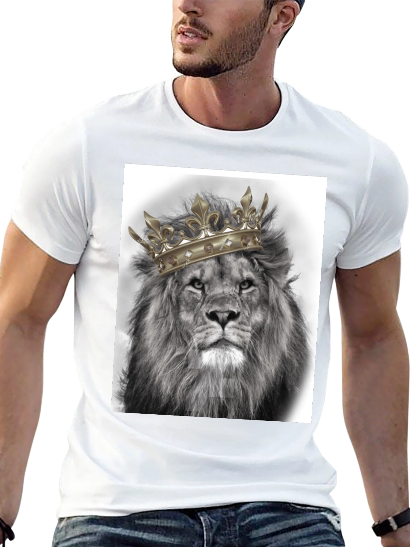 Lion King Graphic Tee - Black Cotton T-Shirt