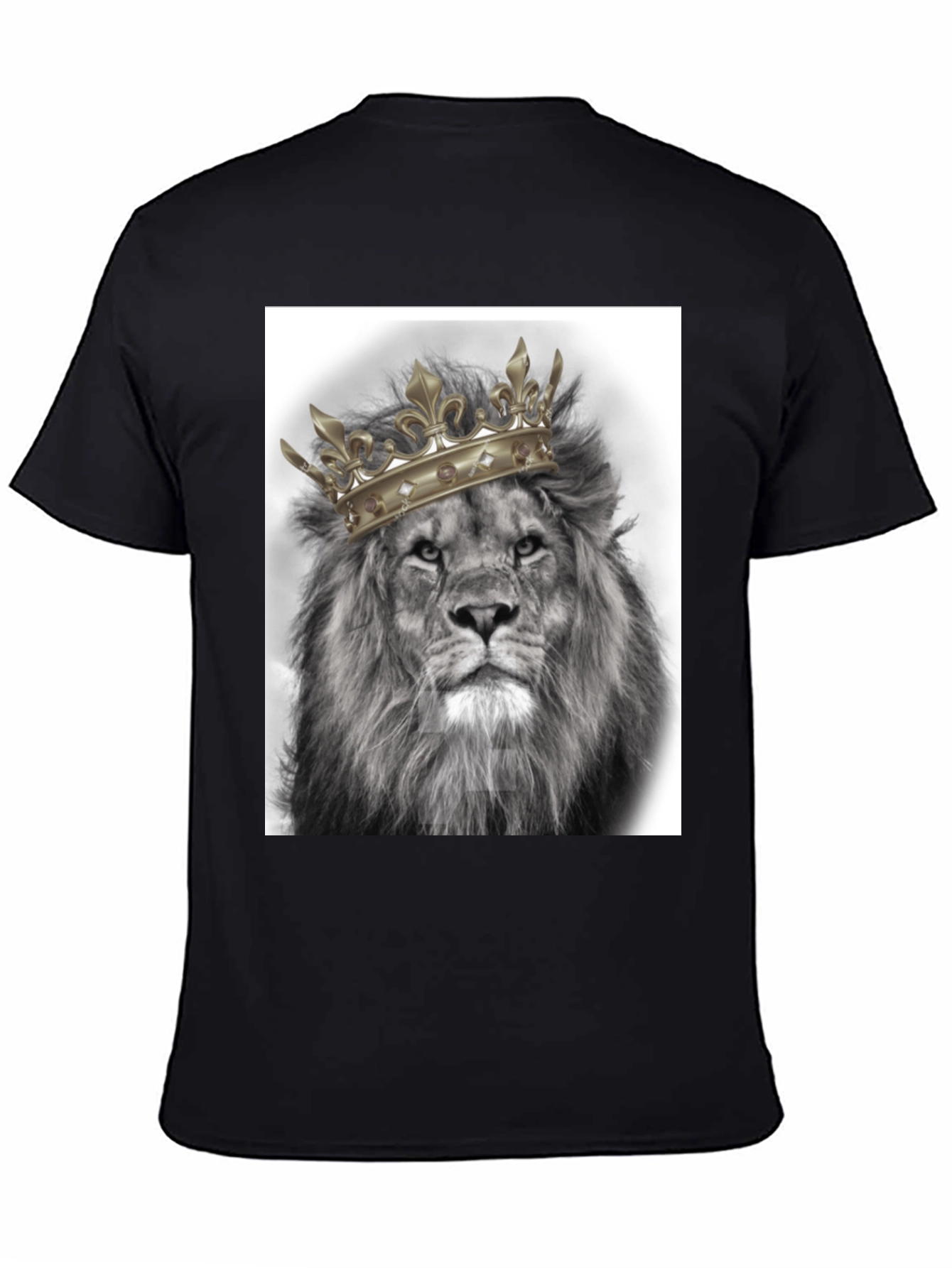 Lion King Graphic Tee - Black Cotton T-Shirt