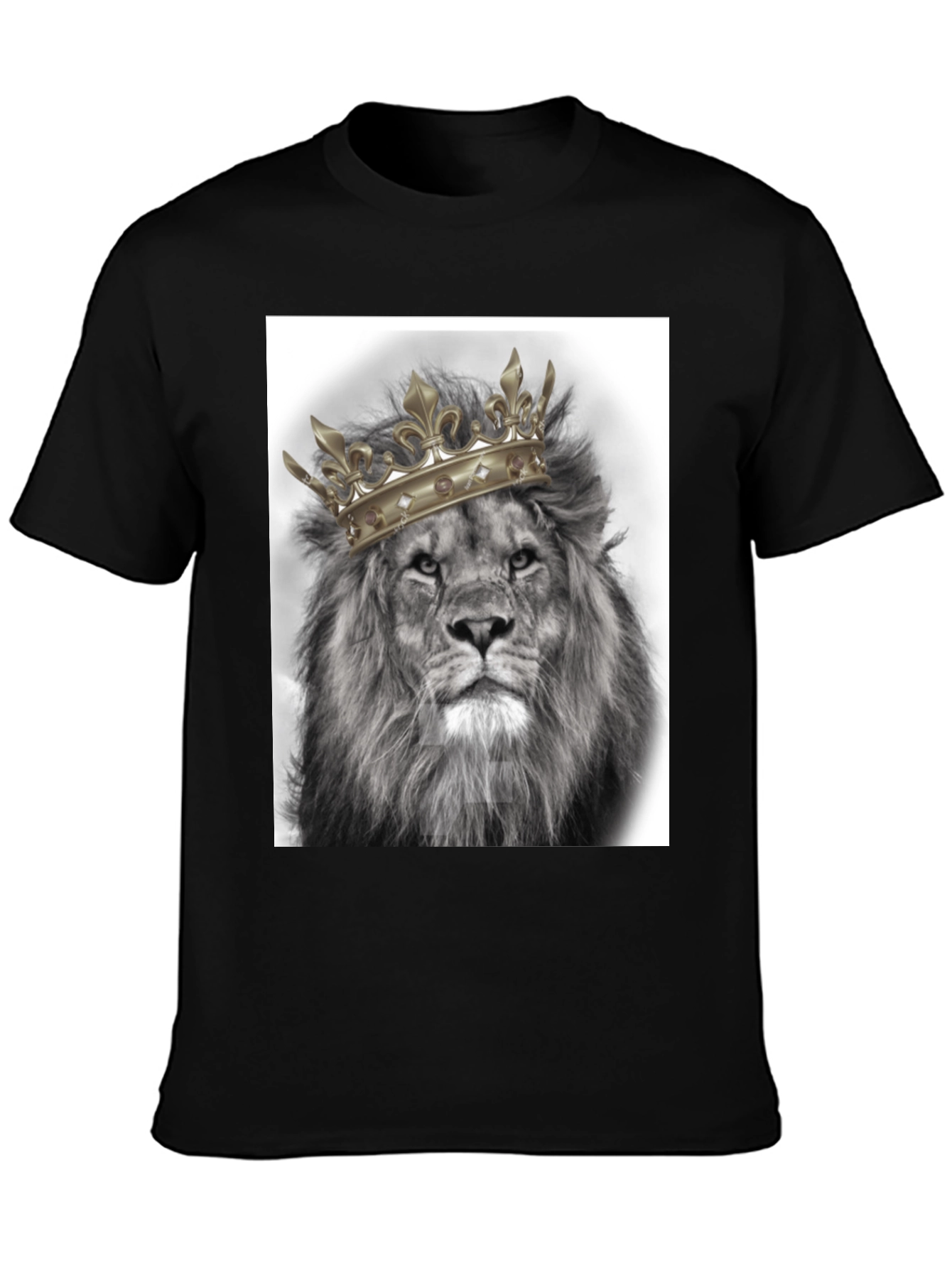 Lion King Graphic Tee - Black Cotton T-Shirt