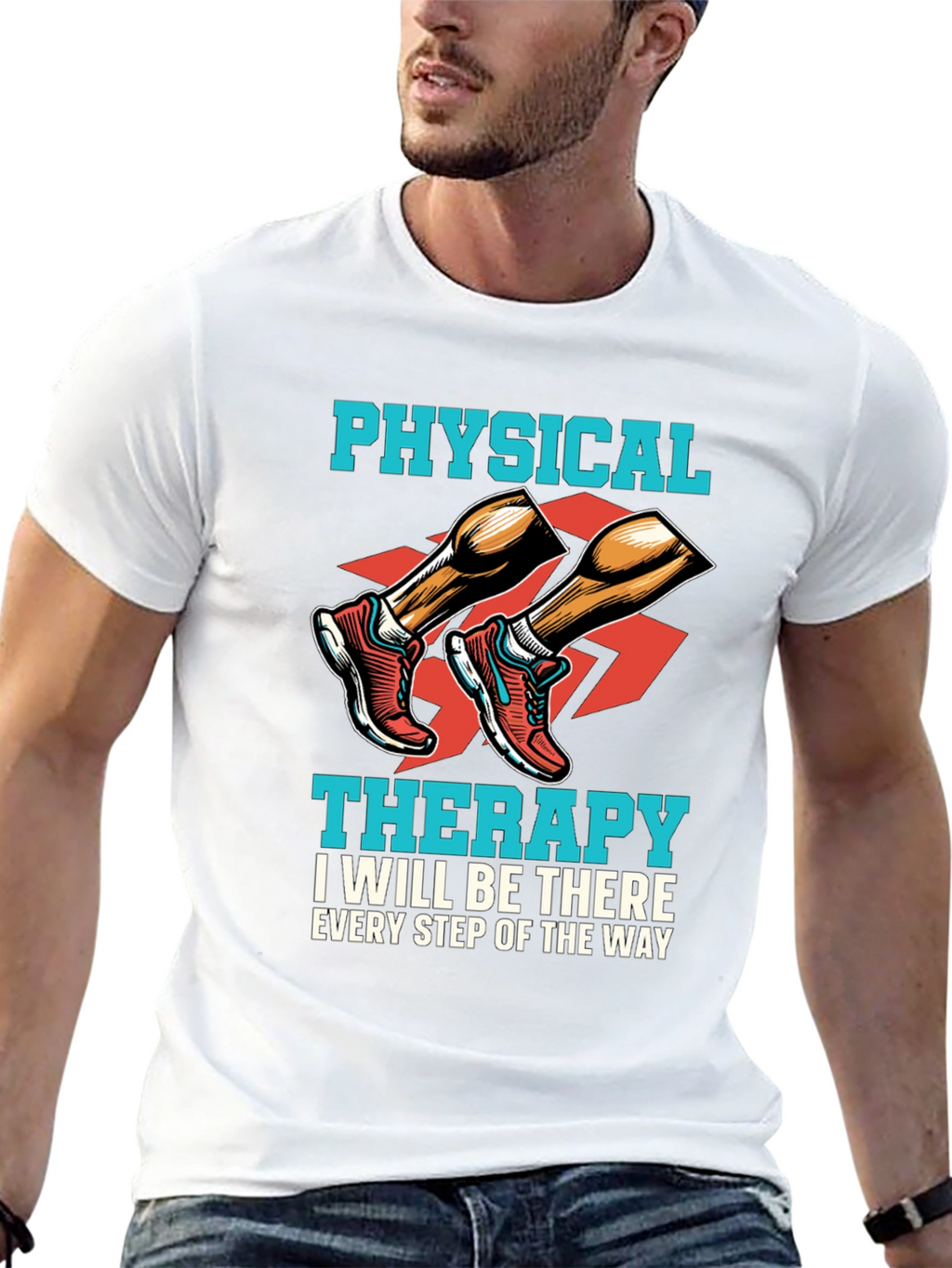 Physical Therapy Shirt: Every Step of the Way Tee