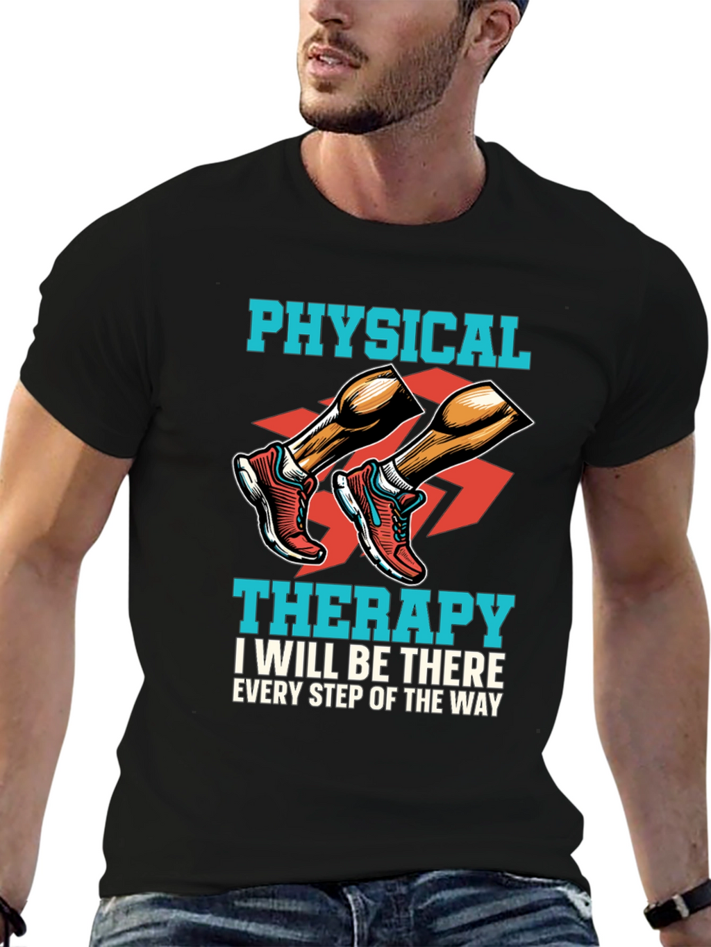 Physical Therapy Shirt: Every Step of the Way Tee