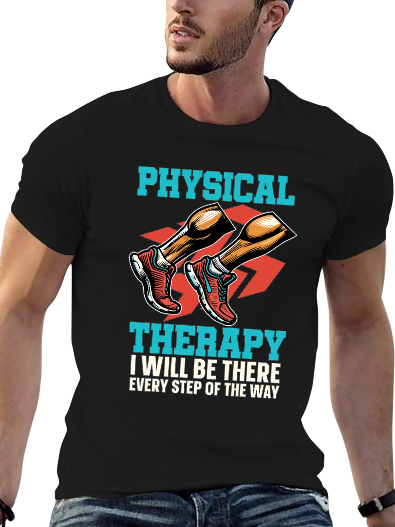Physical Therapy Shirt: Every Step of the Way Tee