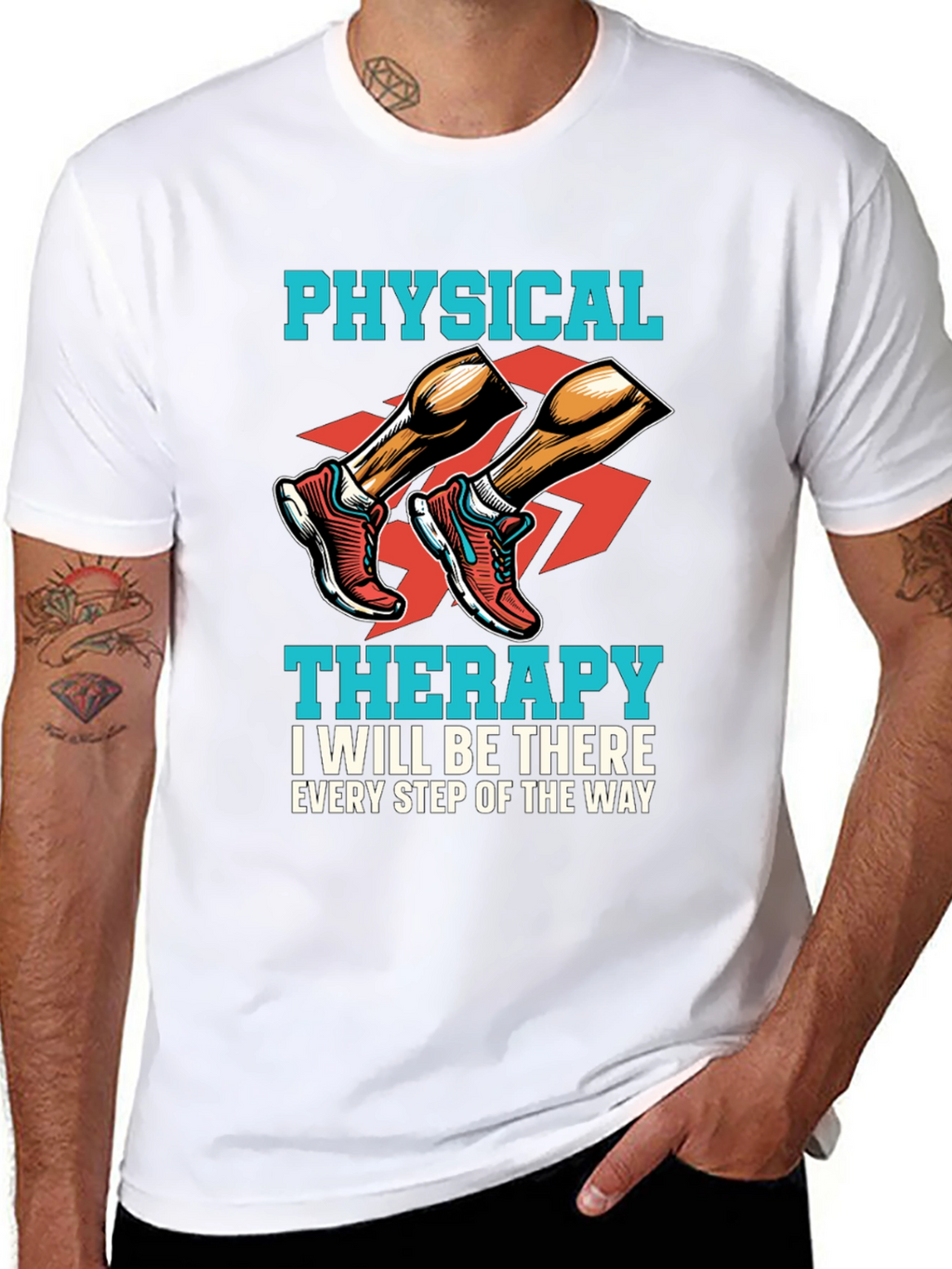 Physical Therapy Shirt: Every Step of the Way Tee