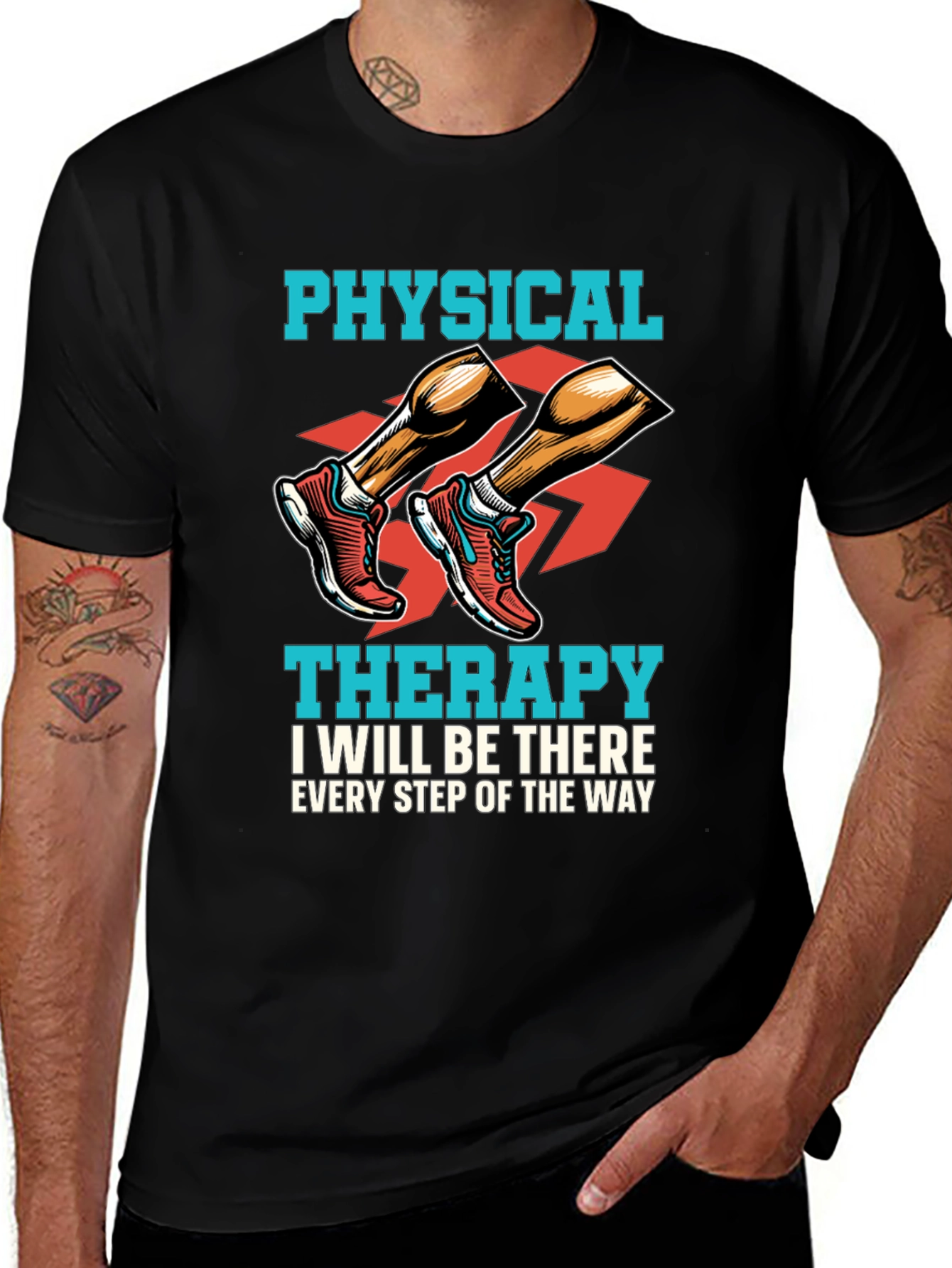 Physical Therapy Shirt: Every Step of the Way Tee