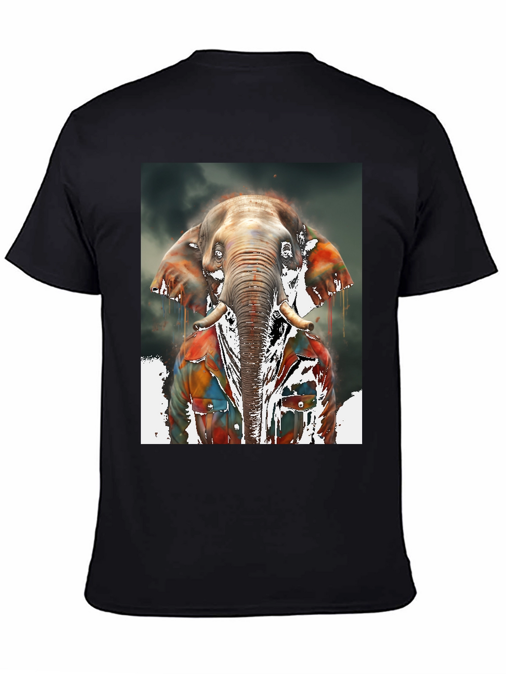 Elephant Graphic Tee - Cool Animal Print Shirt
