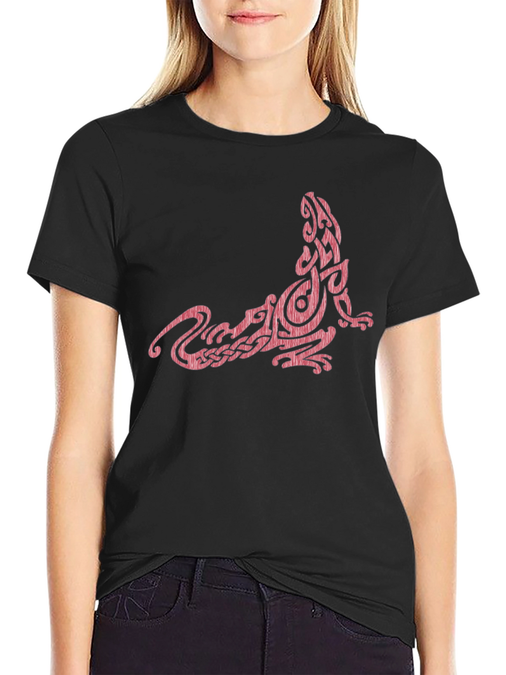 Celtic Lizard Graphic Tee - Black