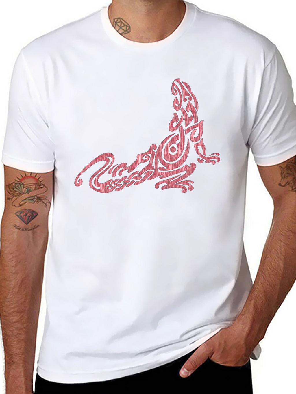 Celtic Lizard Graphic Tee - Black