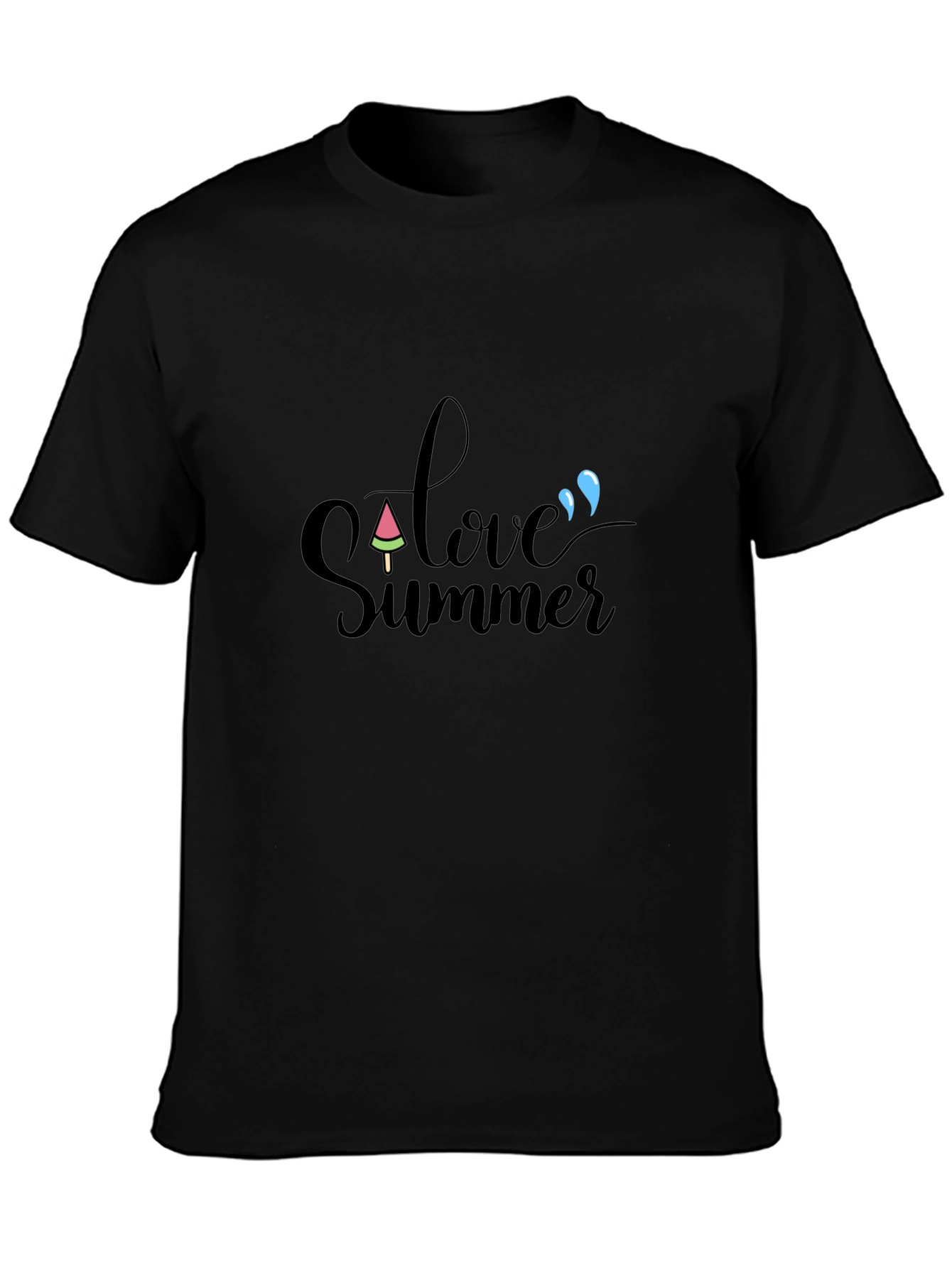 Love Summer Black T-Shirt