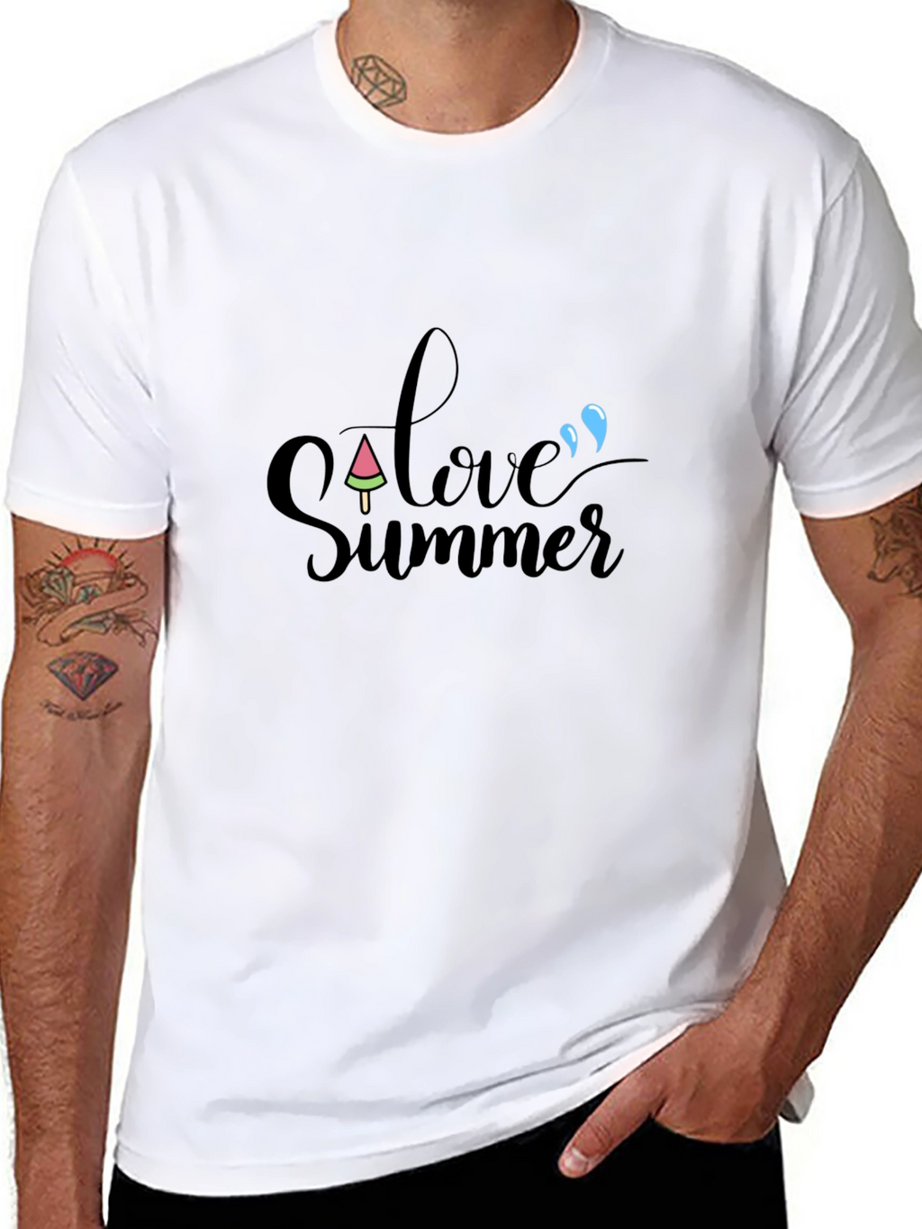 Love Summer Black T-Shirt