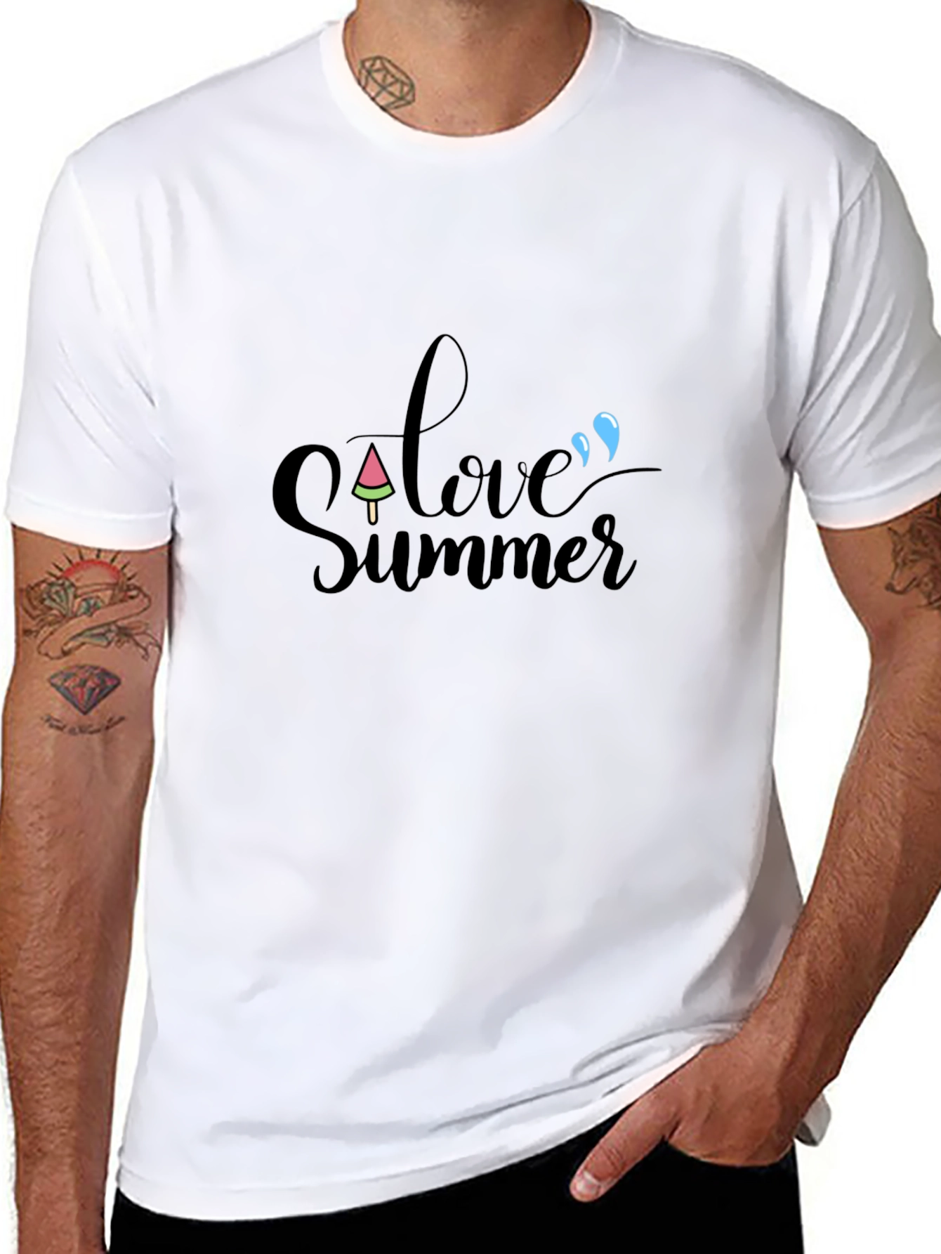 Love Summer Black T-Shirt