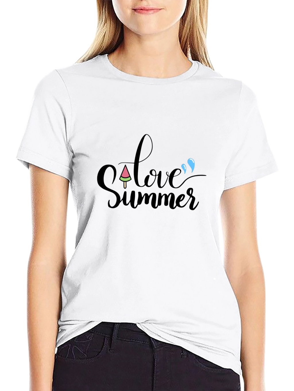 Love Summer Black T-Shirt