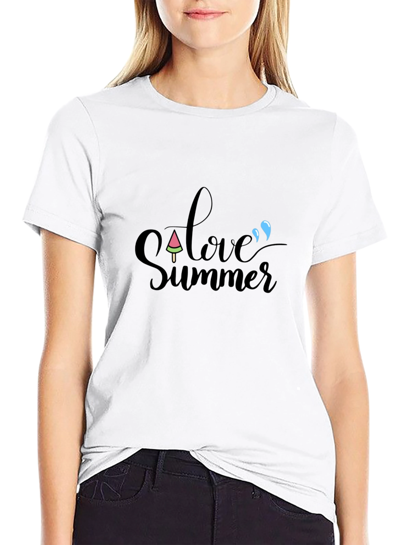 Love Summer Black T-Shirt