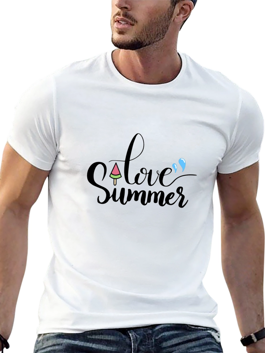 Love Summer Black T-Shirt