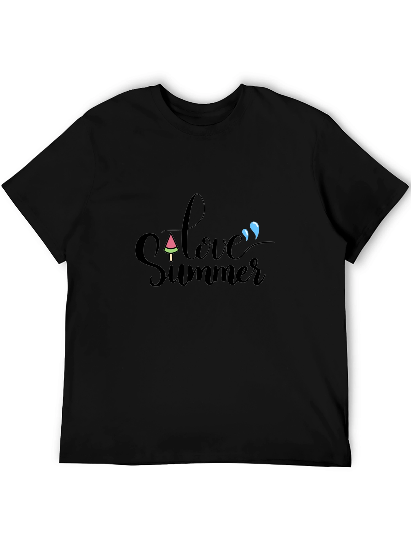 Love Summer Black T-Shirt