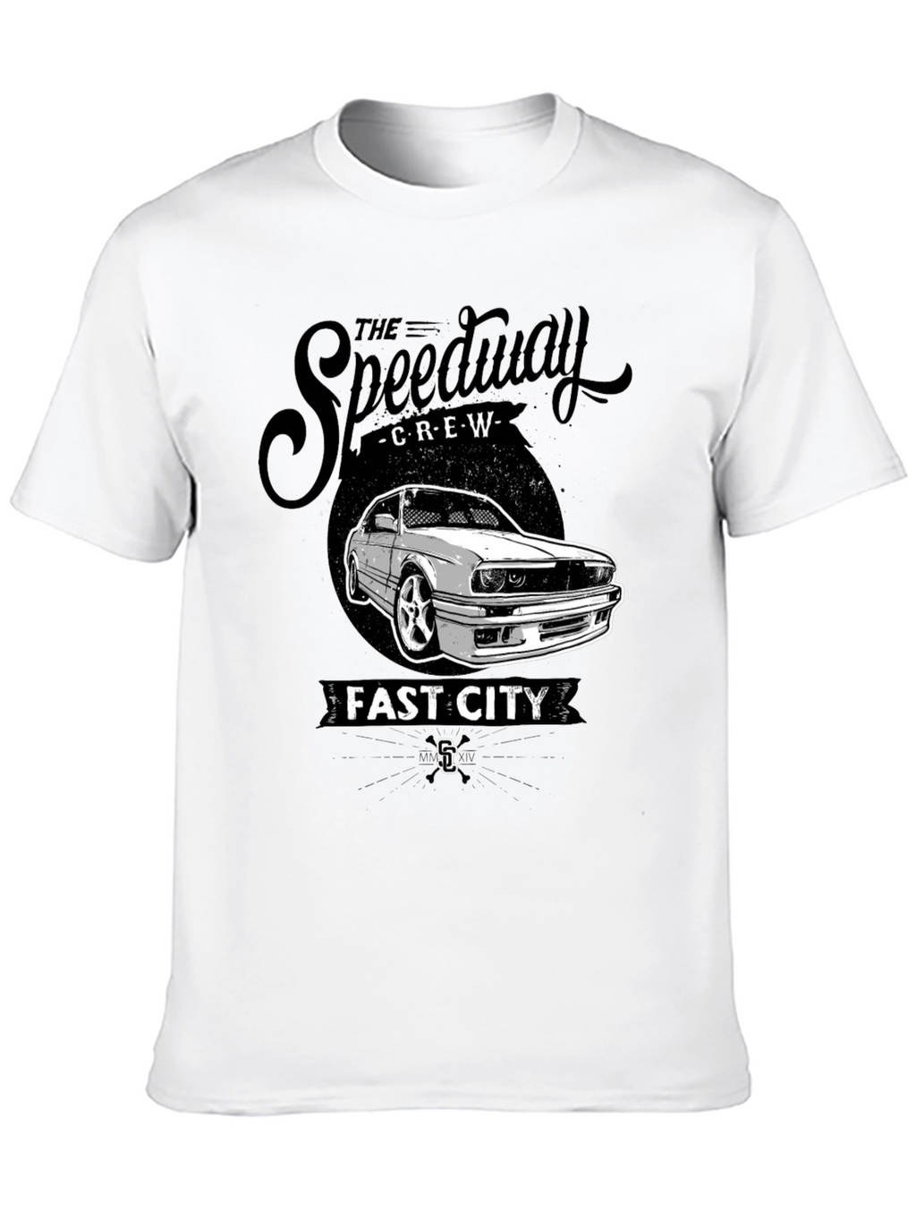 The Speedway Crew Fast City Black T-Shirt