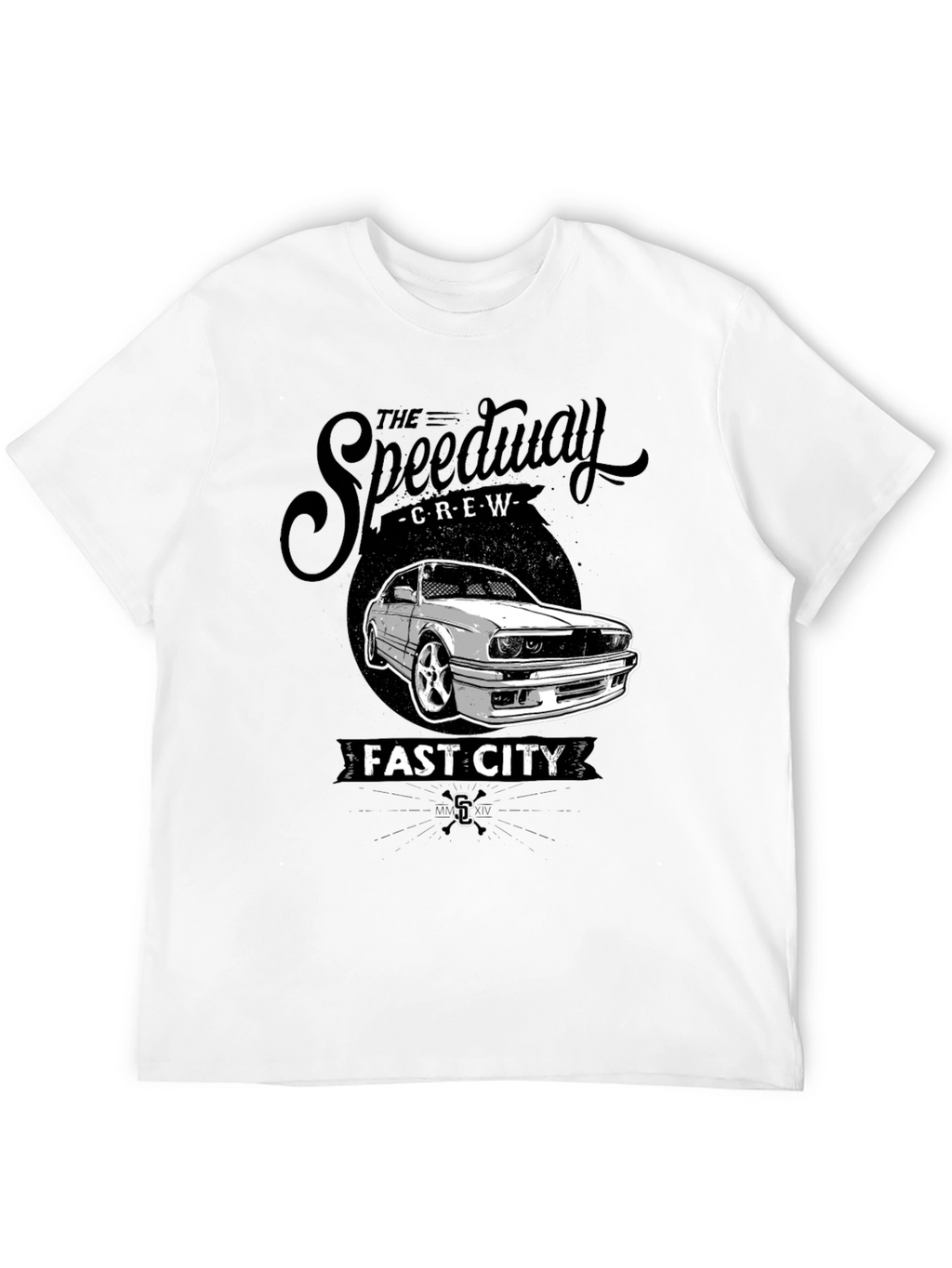 The Speedway Crew Fast City Black T-Shirt