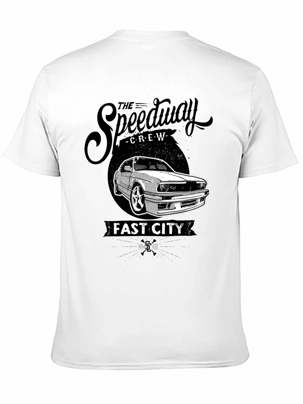 The Speedway Crew Fast City Black T-Shirt
