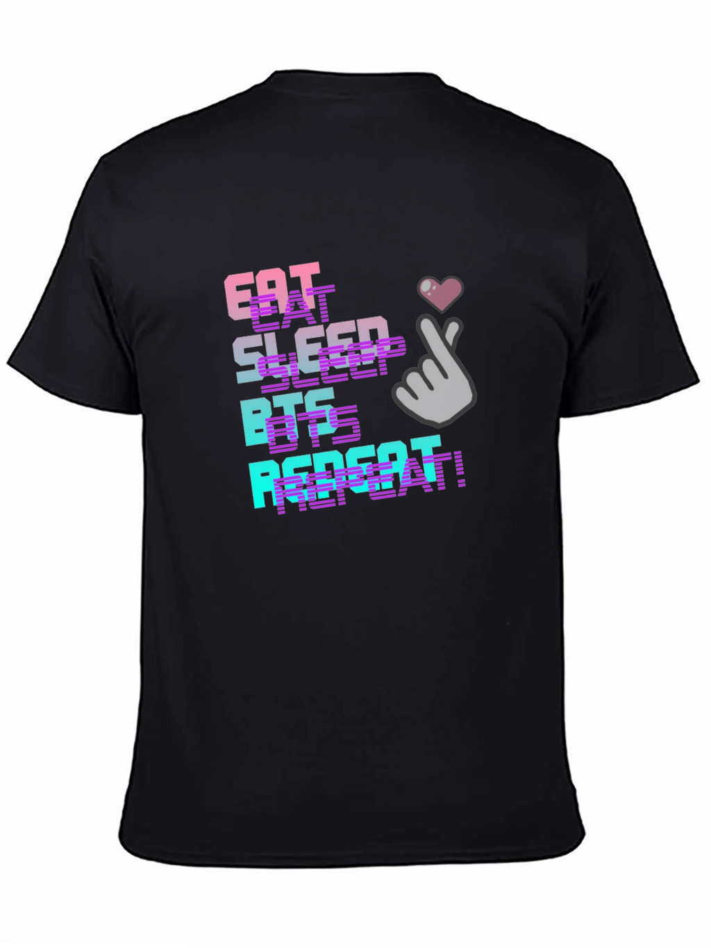 Eat Sleep BTS Repeat Graphic T-Shirt