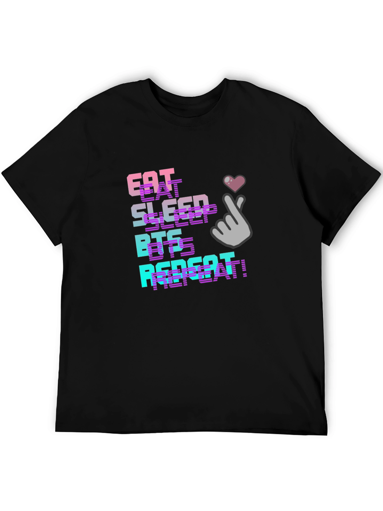 Eat Sleep BTS Repeat Graphic T-Shirt