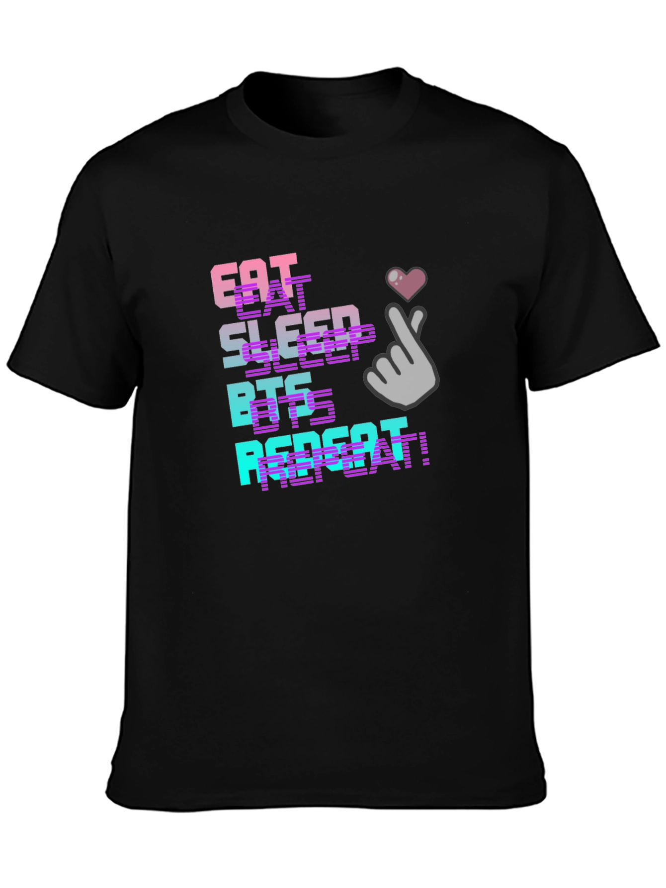 Eat Sleep BTS Repeat Graphic T-Shirt