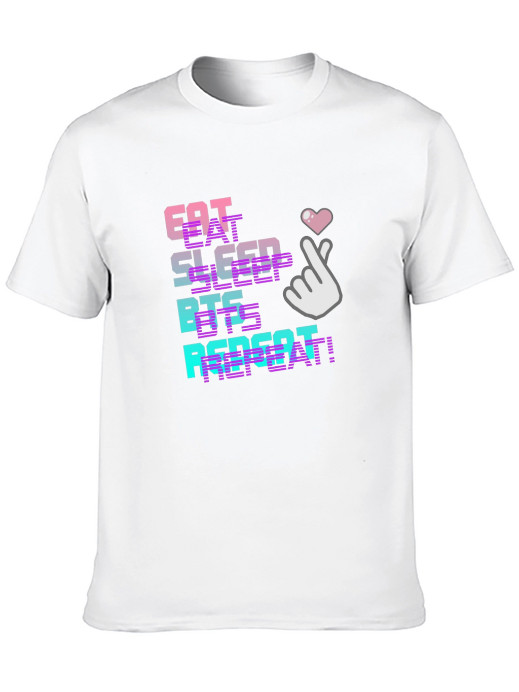 Eat Sleep BTS Repeat Graphic T-Shirt