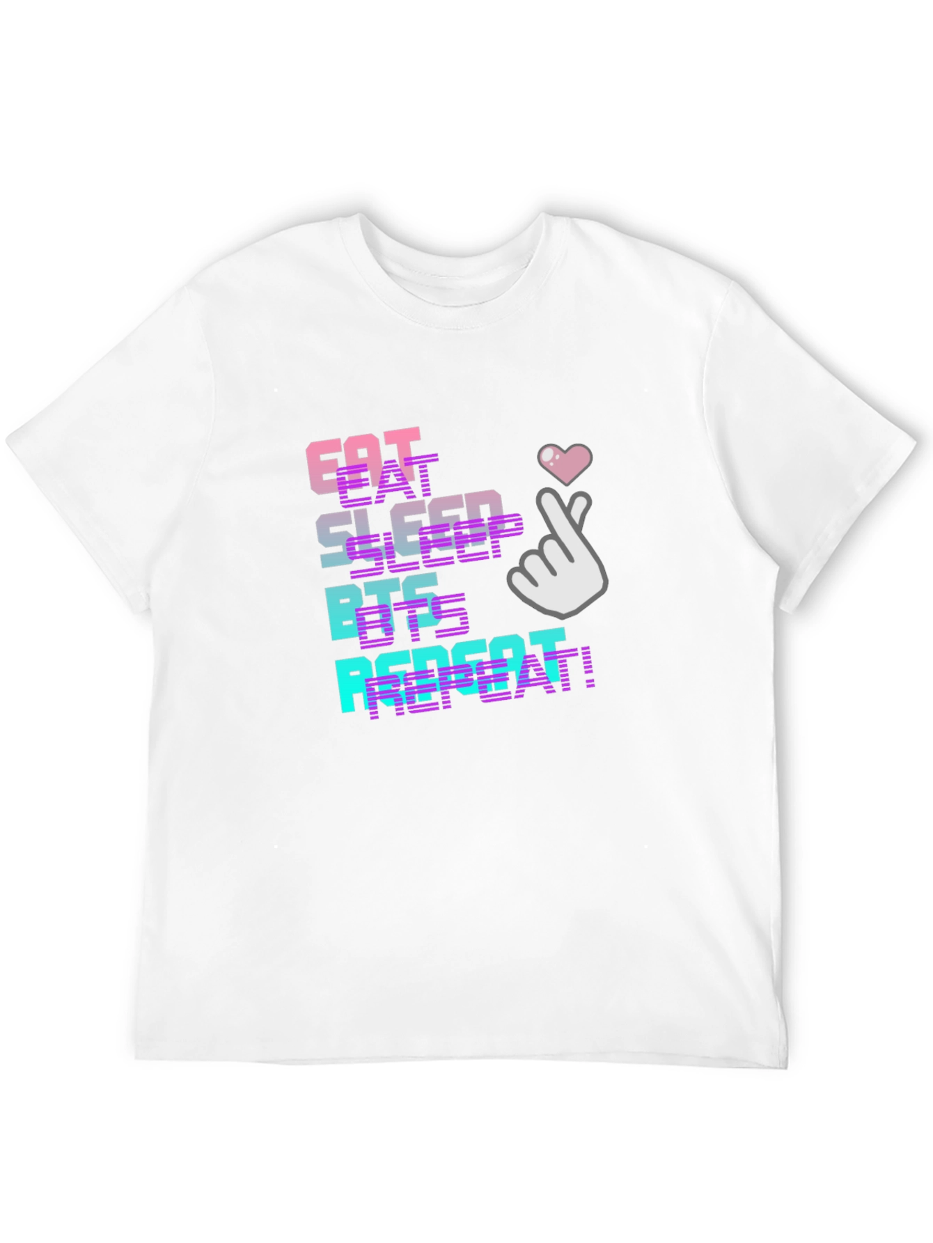 Eat Sleep BTS Repeat Graphic T-Shirt