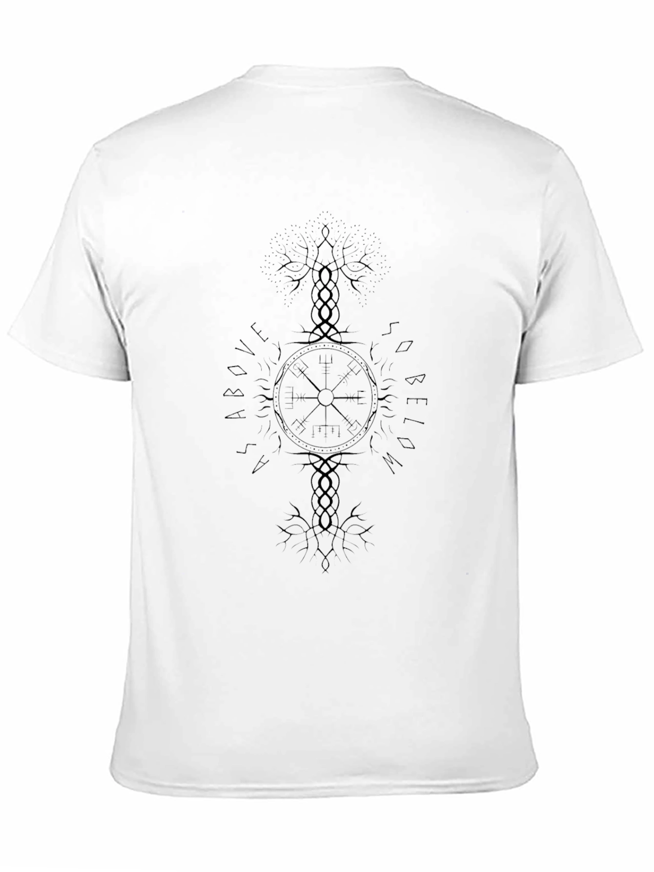 Yggdrasil Vegvisir T-Shirt - Viking Compass