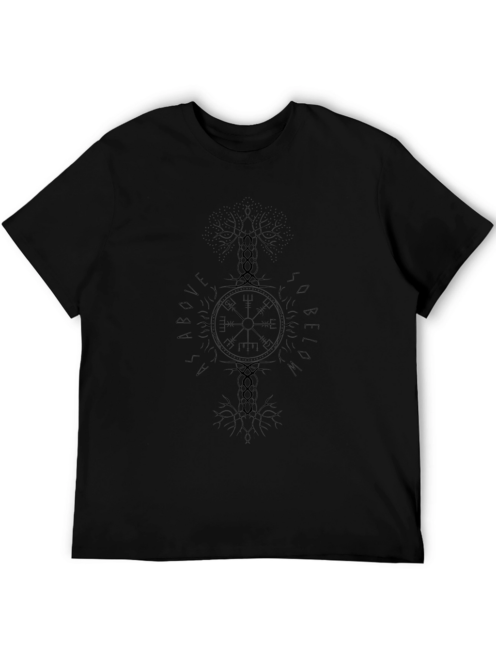 Yggdrasil Vegvisir T-Shirt - Viking Compass