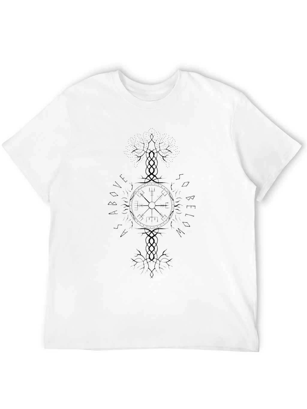 Yggdrasil Vegvisir T-Shirt - Viking Compass